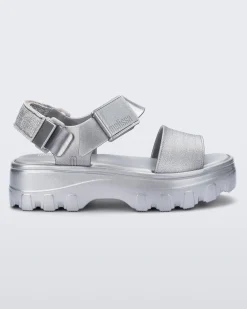 Melissa Kick Off Sandal Silver
