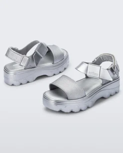 Melissa Kick Off Sandal Silver