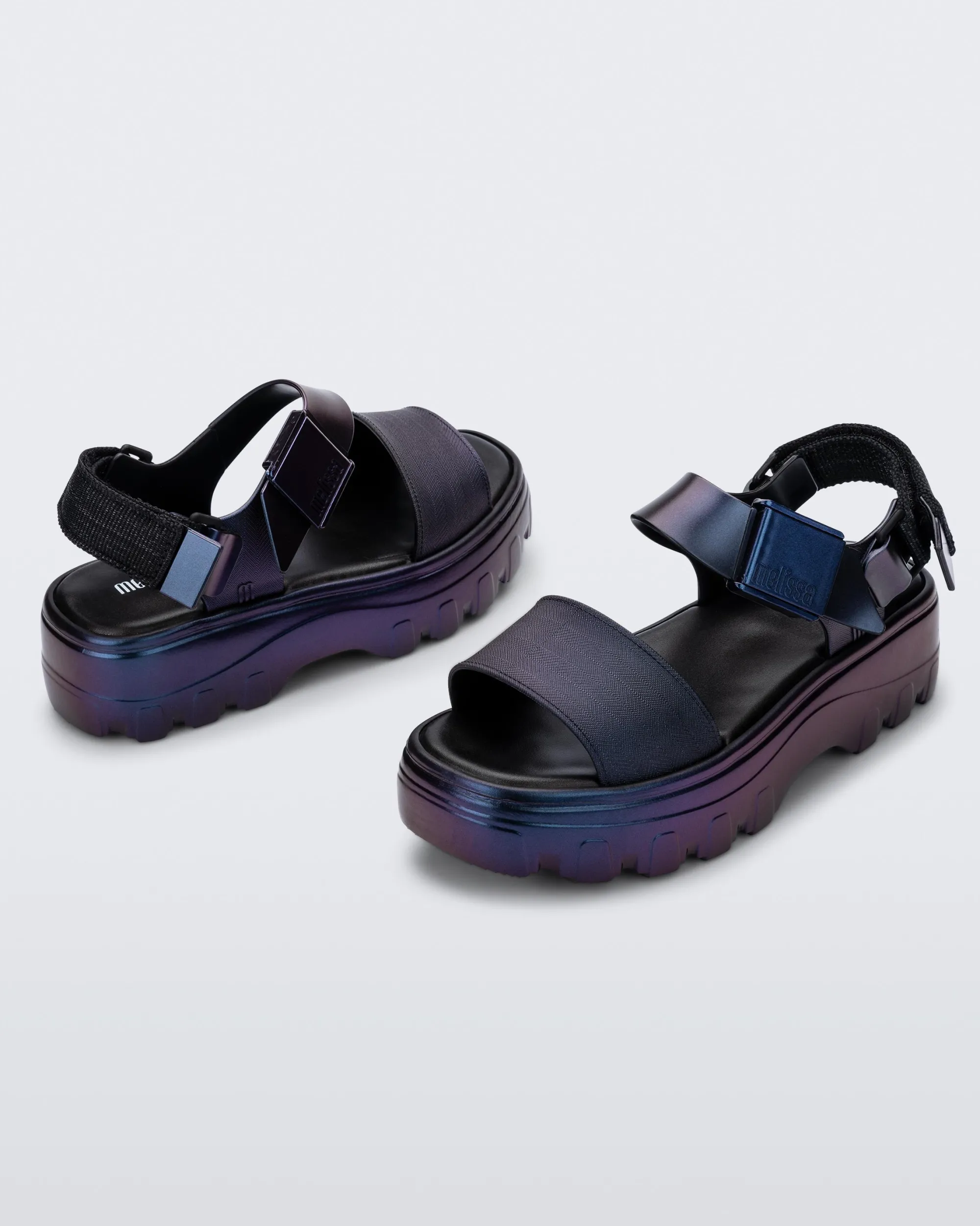 Sale Melissa Kick Off Sandal Metallic Blue