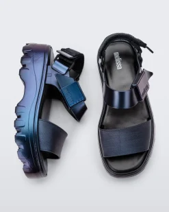 Sale Melissa Kick Off Sandal Metallic Blue