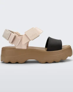 Clearance Melissa Kick Off Sandal Beige/Black