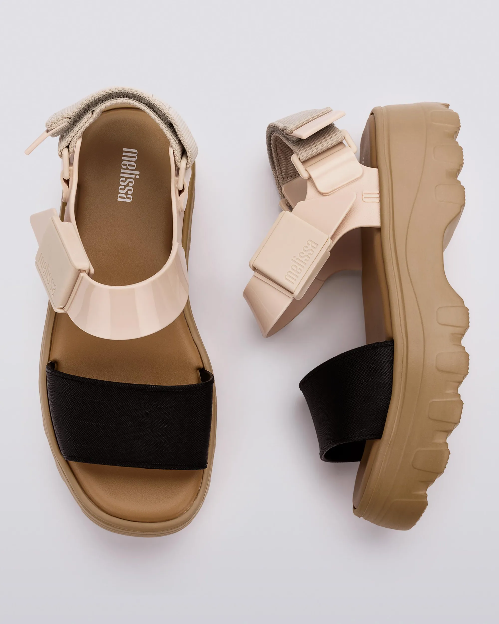 Clearance Melissa Kick Off Sandal Beige/Black
