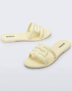 Discount Melissa M Slide Yellow/Beige