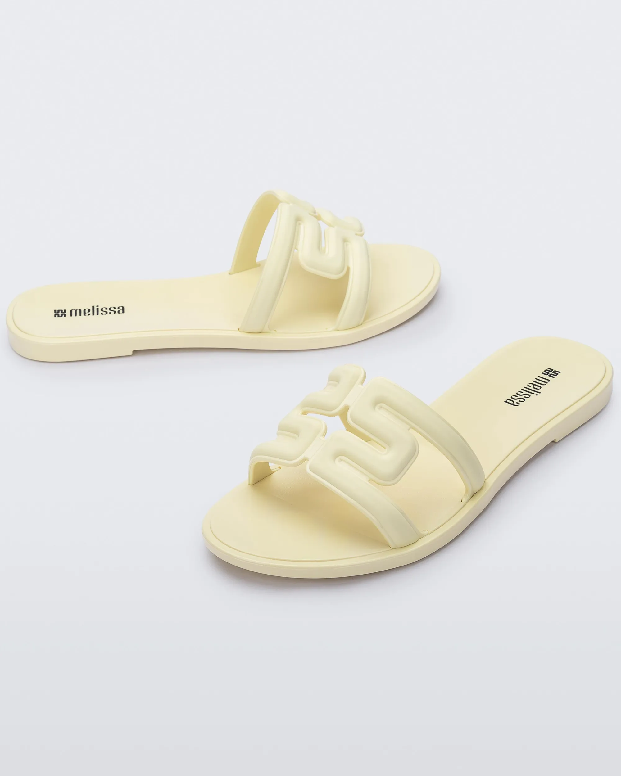 Discount Melissa M Slide Yellow/Beige