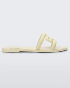 Discount Melissa M Slide Yellow/Beige