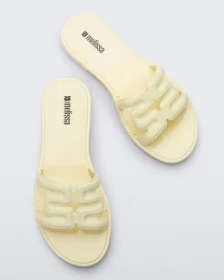 Discount Melissa M Slide Yellow/Beige