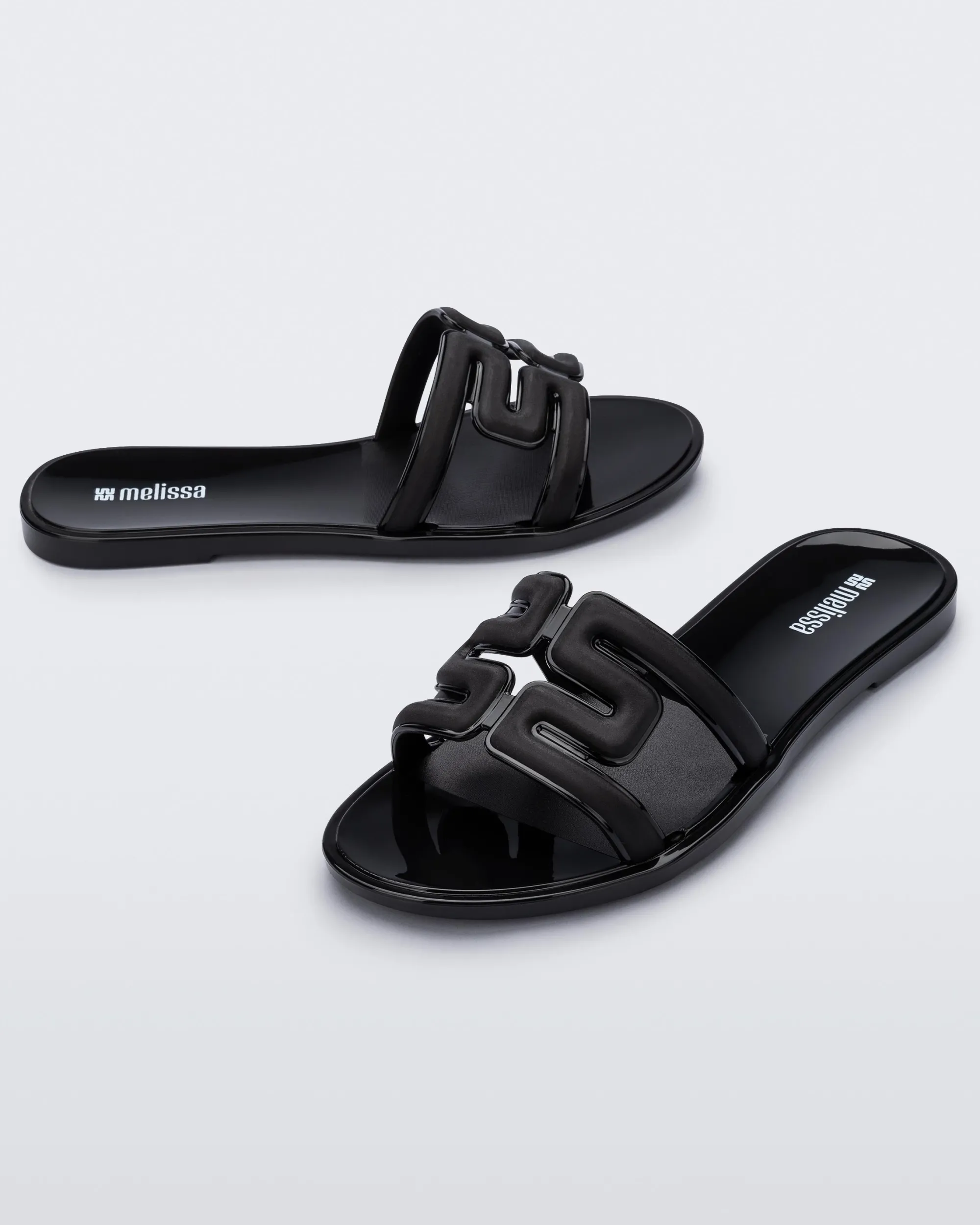 Sale Melissa M Slide Black