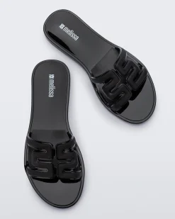Sale Melissa M Slide Black