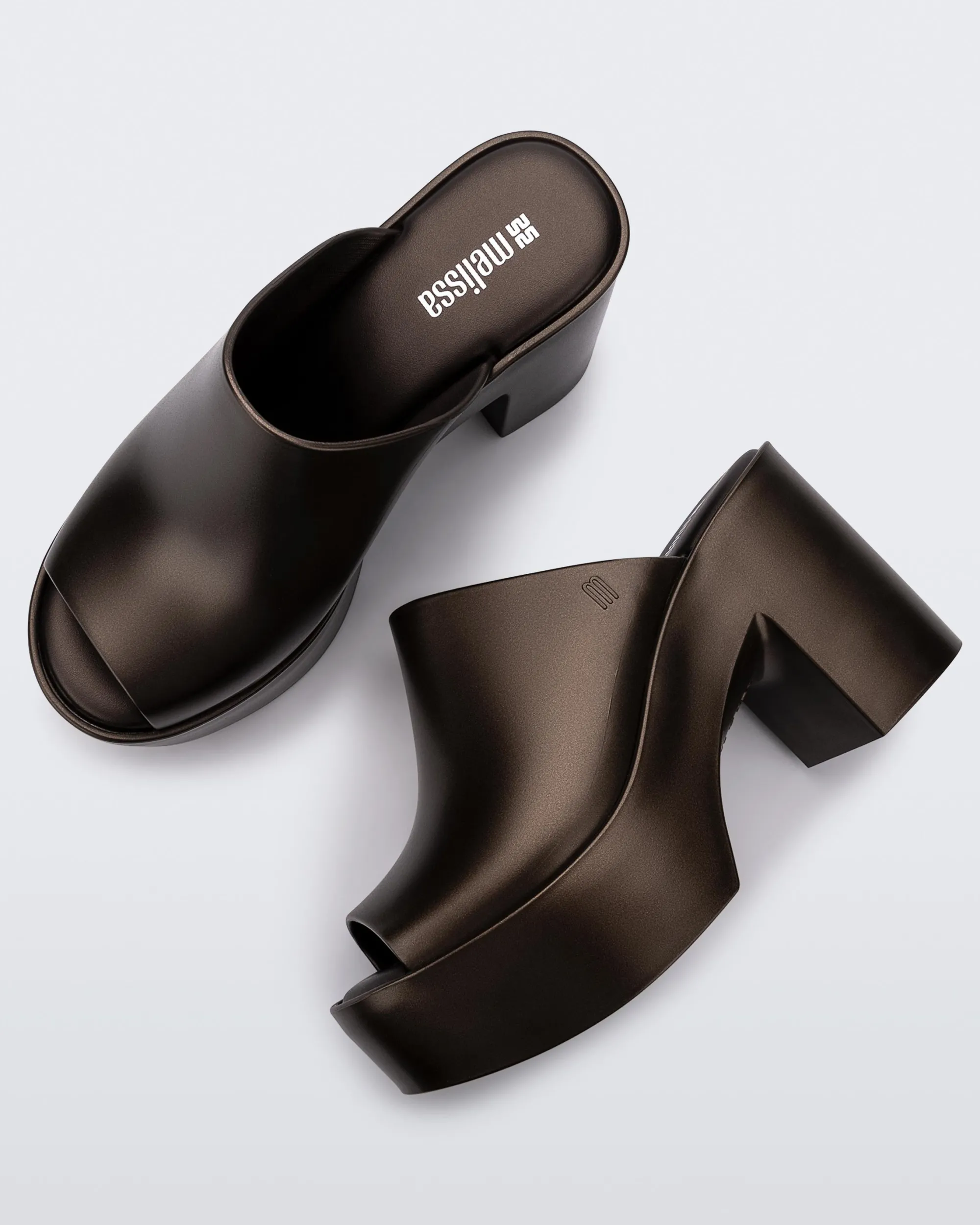 Online Melissa Mule Hype Bronze