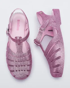 Online Melissa Possession Pink Silver Glitter