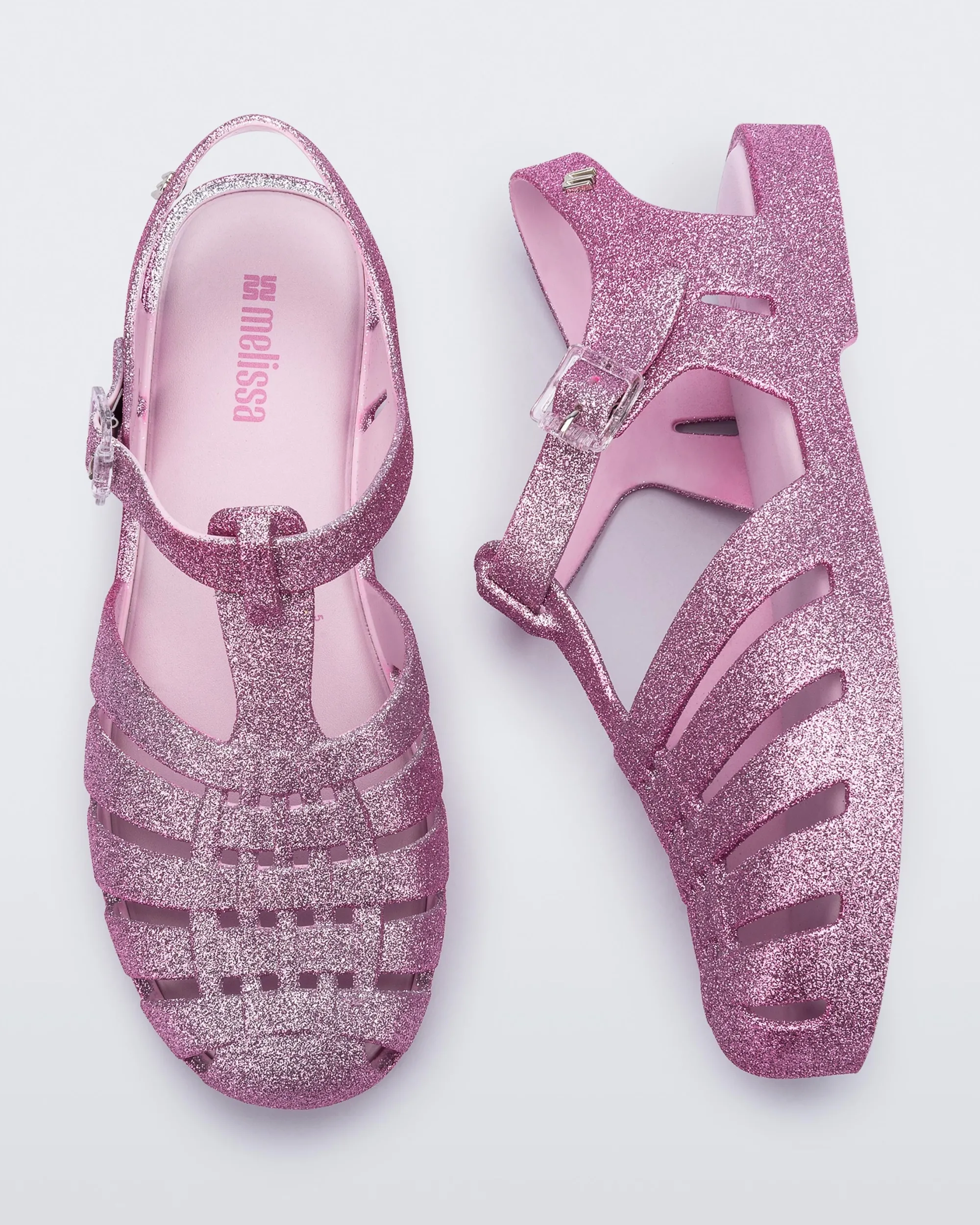 Online Melissa Possession Pink Silver Glitter
