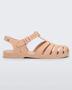 Online Melissa Possession Velvet Light Pink Flocked