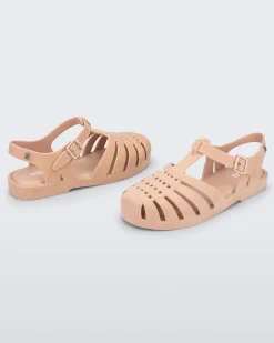Online Melissa Possession Velvet Light Pink Flocked