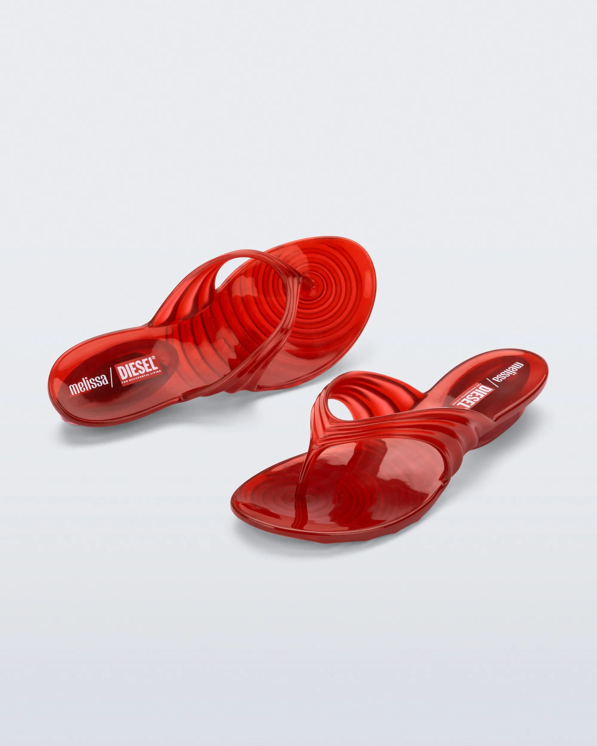 Best Melissa Quantum Flip Flop Transparent Red