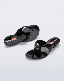 Melissa Quantum Flip Flop Black