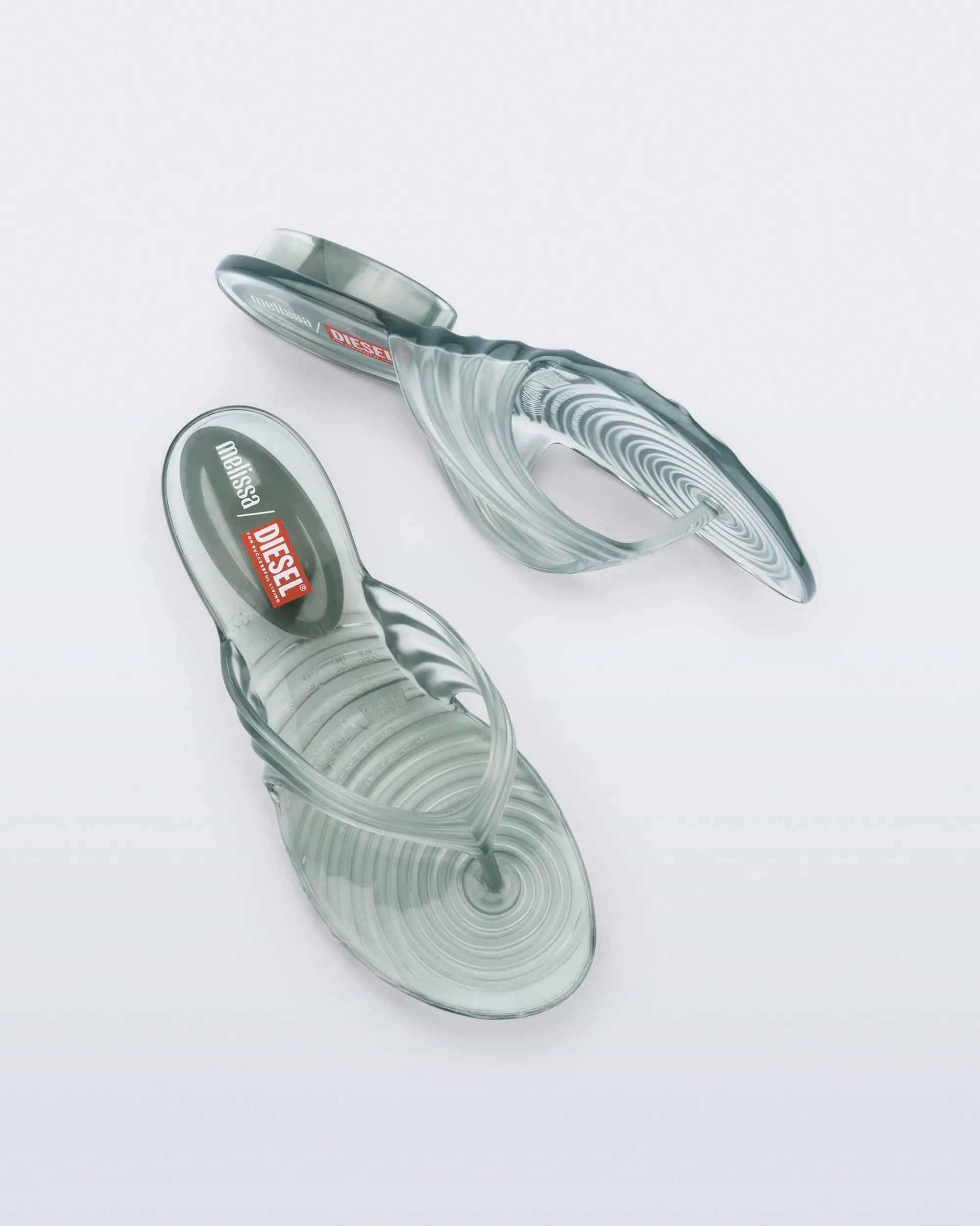 Discount Melissa Quantum Flip Flop Transparent Green