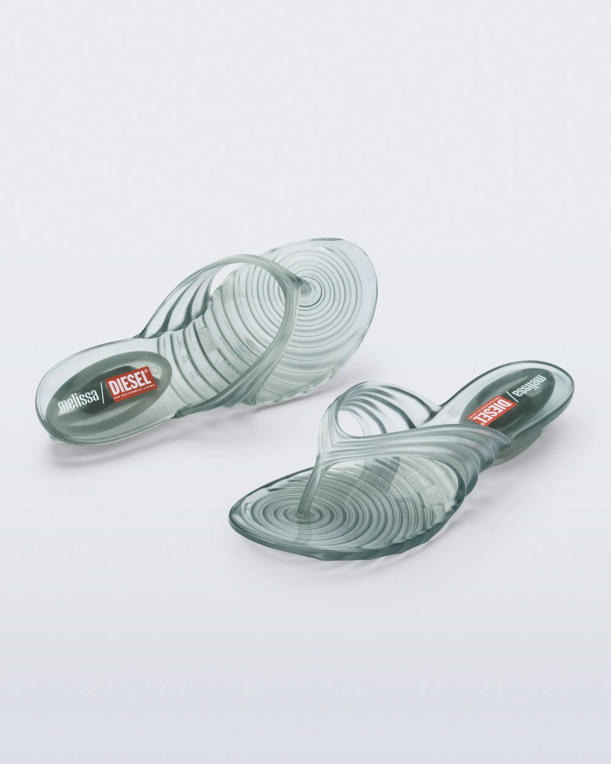Discount Melissa Quantum Flip Flop Transparent Green