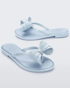 Outlet Melissa Slim Flip Flop Glitter Blue