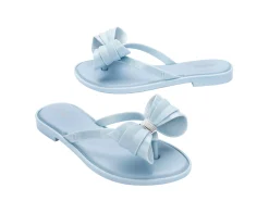 Outlet Melissa Slim Flip Flop Glitter Blue