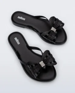 Outlet Melissa Slim Flip Flop Black