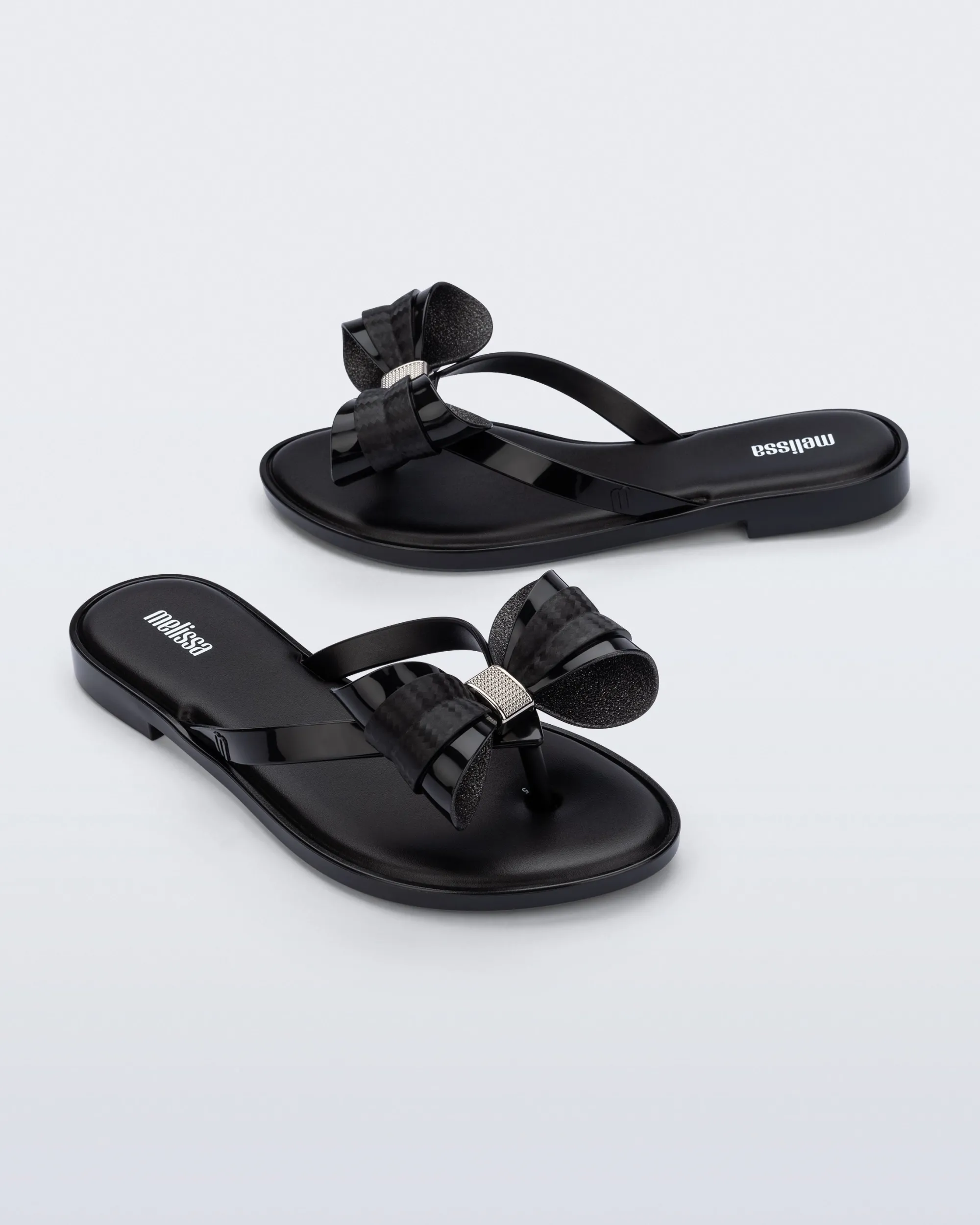 Outlet Melissa Slim Flip Flop Black