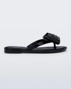 Outlet Melissa Slim Flip Flop Black