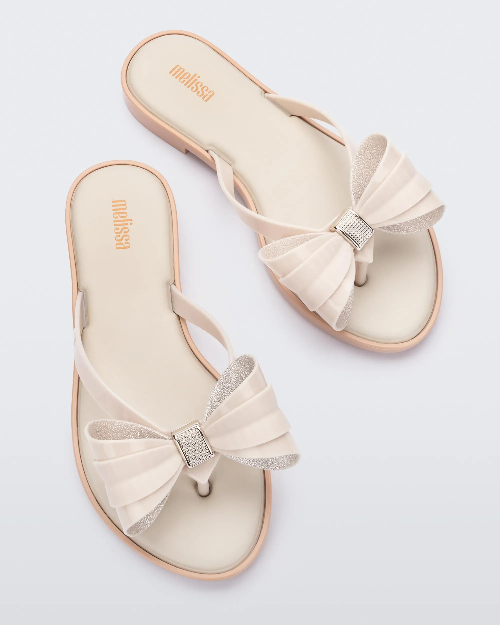 Outlet Melissa Slim Flip Flop Light Beige