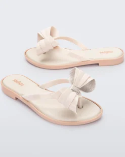 Outlet Melissa Slim Flip Flop Light Beige