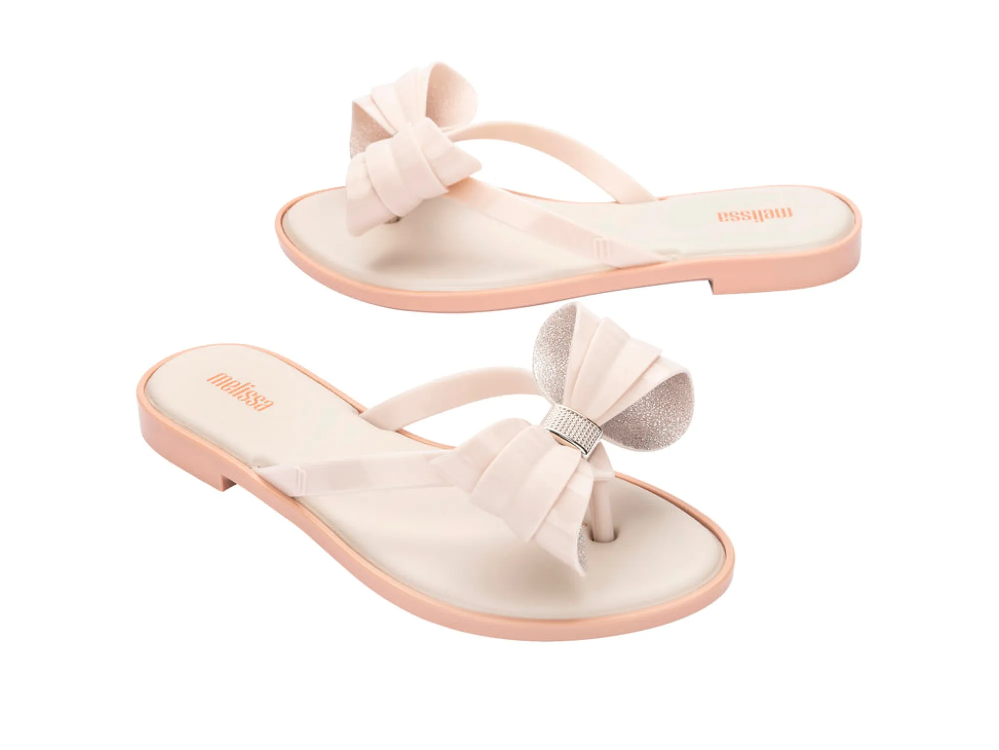 Outlet Melissa Slim Flip Flop Light Beige