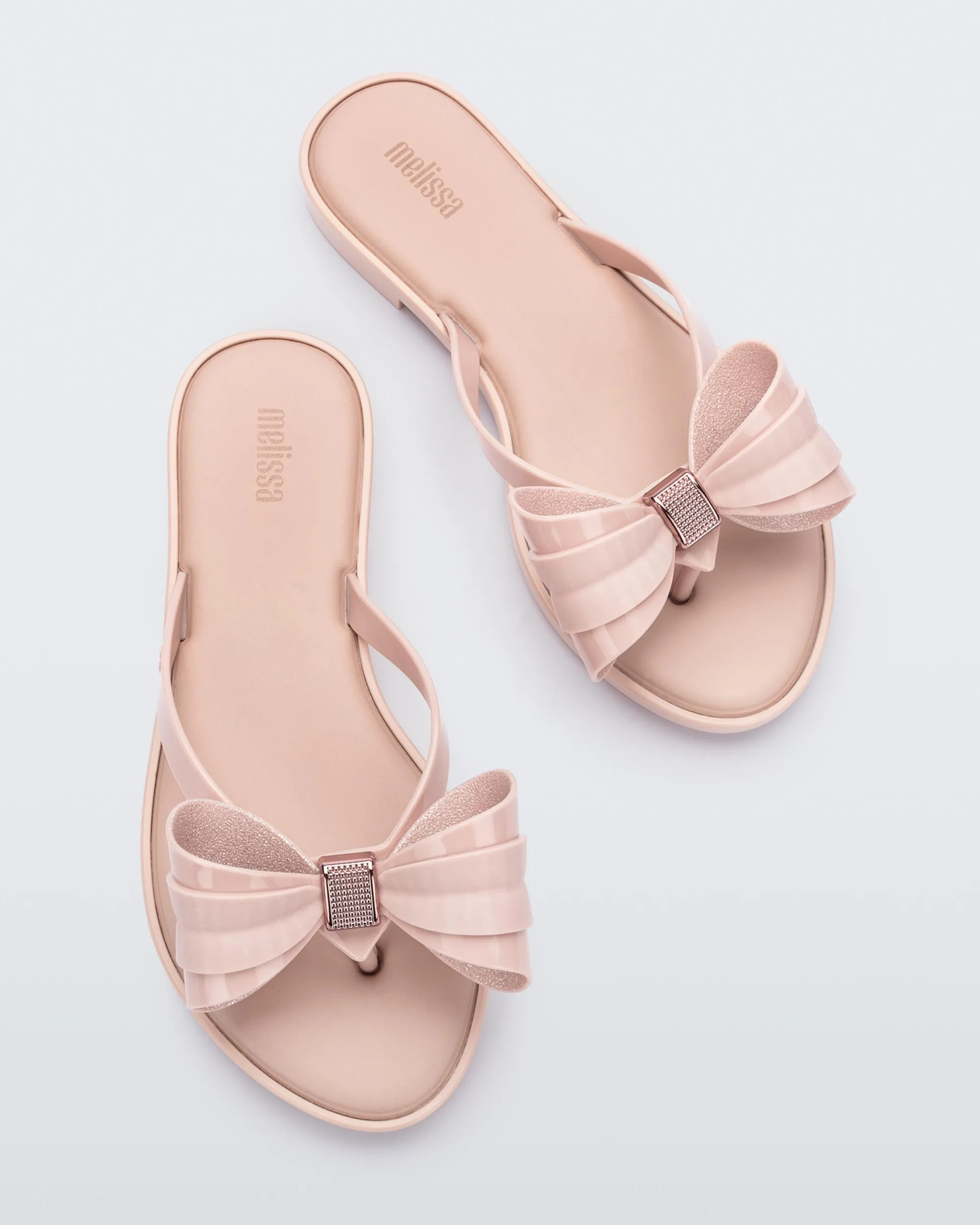 Melissa Slim Flip Flop Glitter Pink