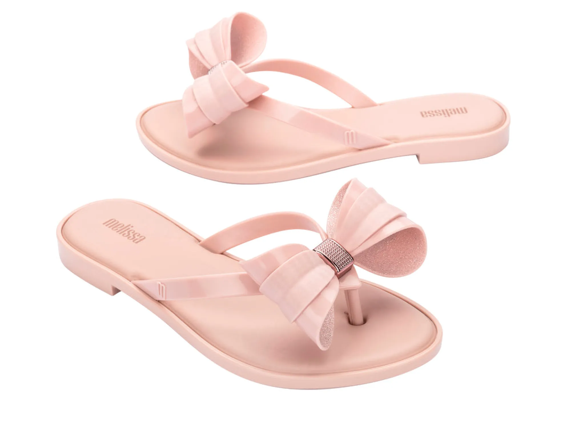 Melissa Slim Flip Flop Glitter Pink