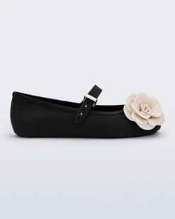 Outlet Melissa Soft Ballerina Petals Black/Beige