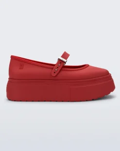 Hot Melissa Soft Ballerina Platform Red