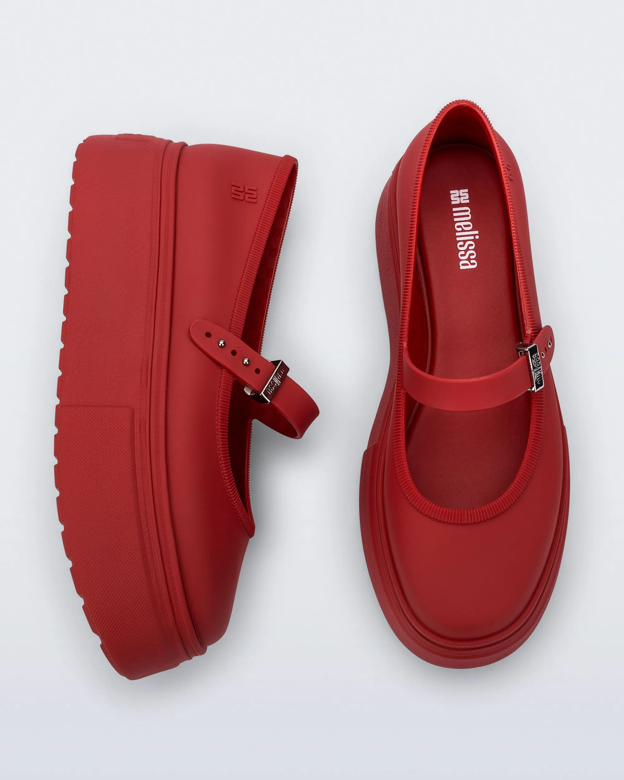 Hot Melissa Soft Ballerina Platform Red