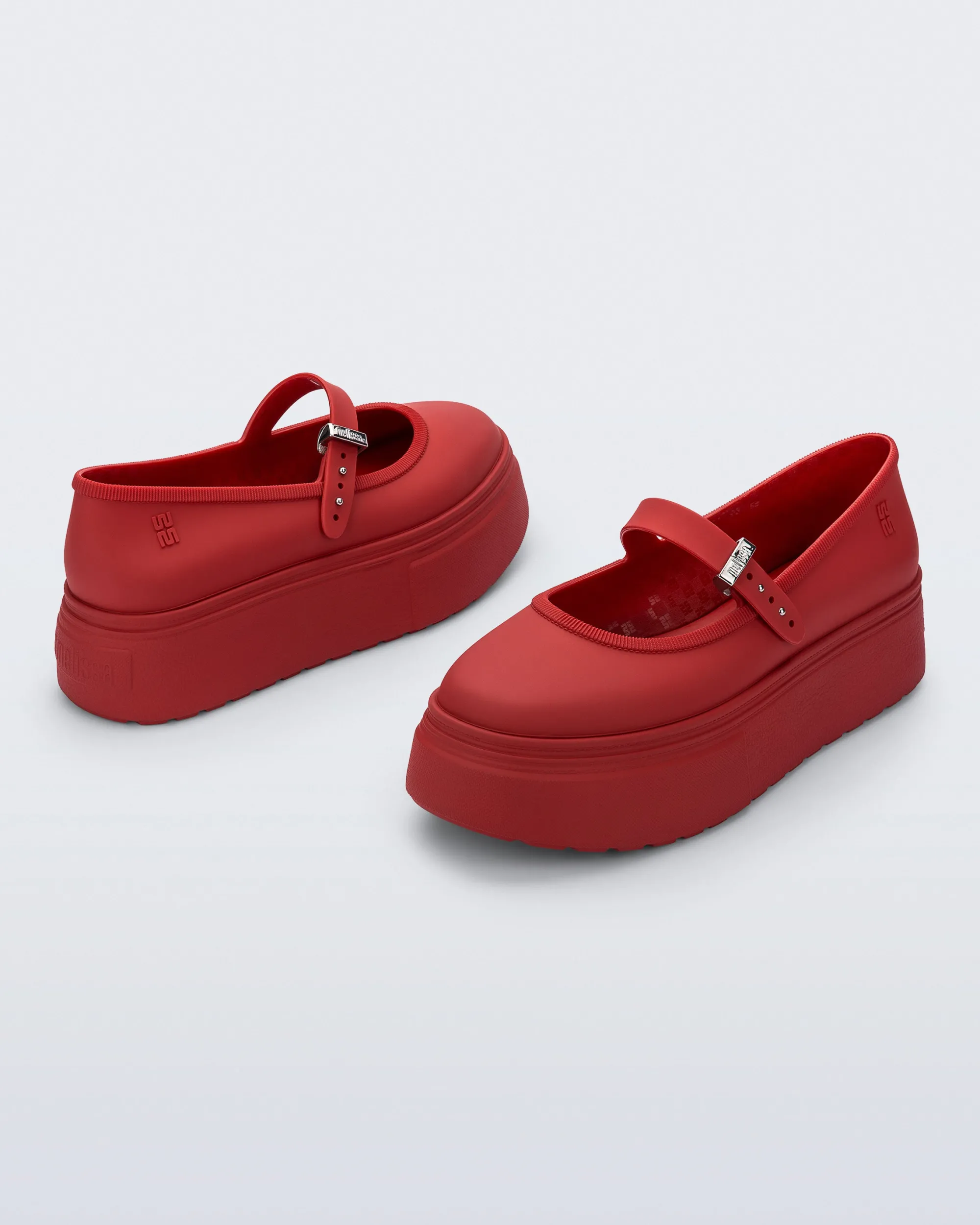 Hot Melissa Soft Ballerina Platform Red
