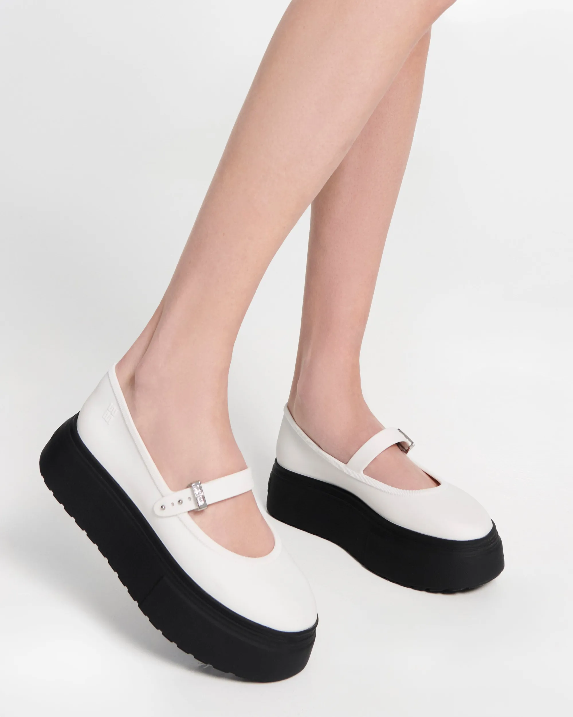 New Melissa Soft Ballerina Platform Black/White