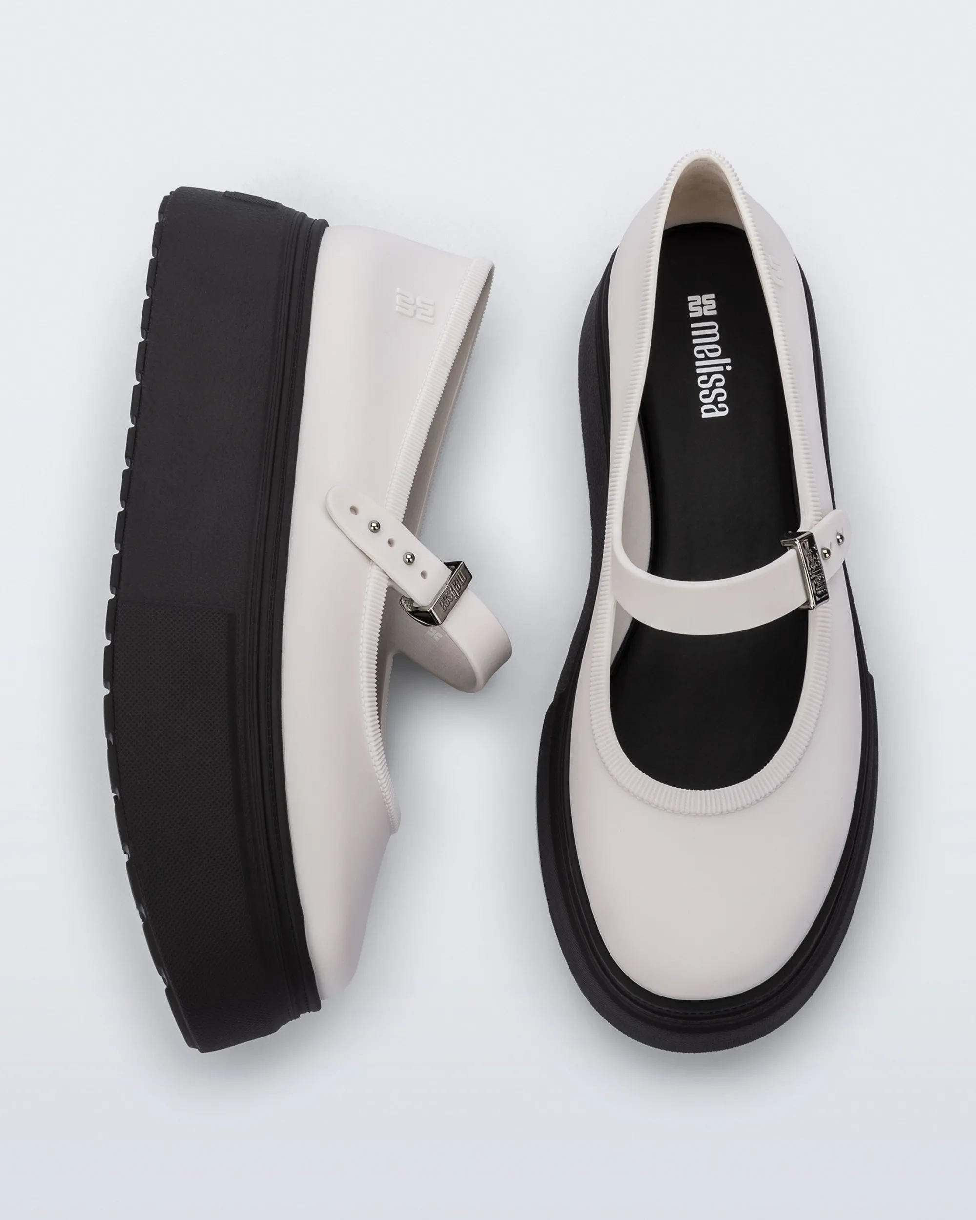 New Melissa Soft Ballerina Platform Black/White