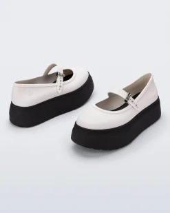 New Melissa Soft Ballerina Platform Black/White