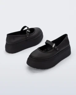 New Melissa Soft Ballerina Platform Black