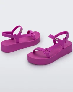 Online Melissa Sun Downtown Platform Dark Pink