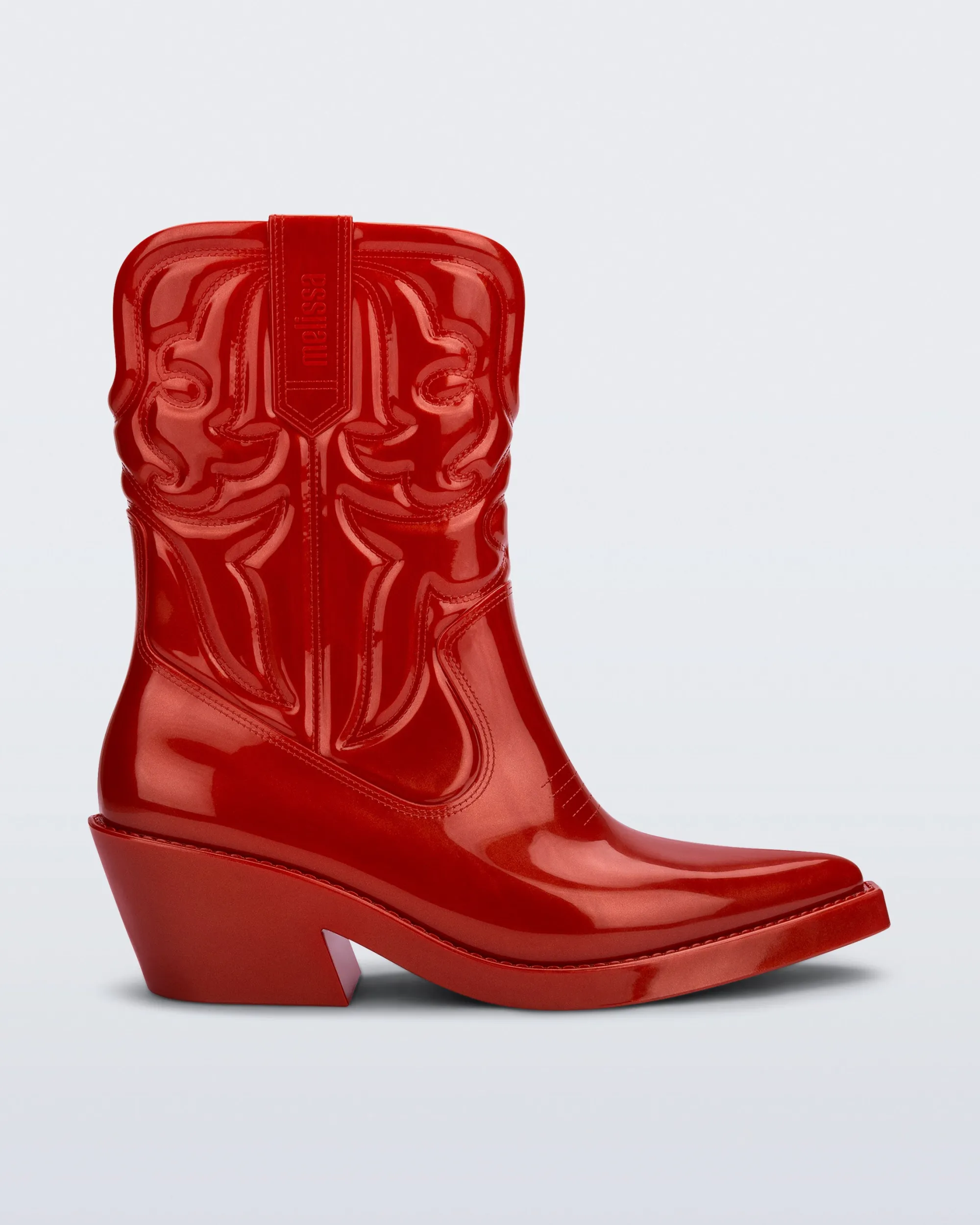 Sale Melissa Texas Metallic Red