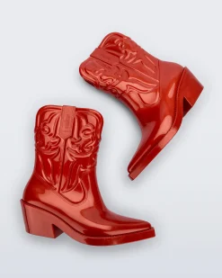 Sale Melissa Texas Metallic Red