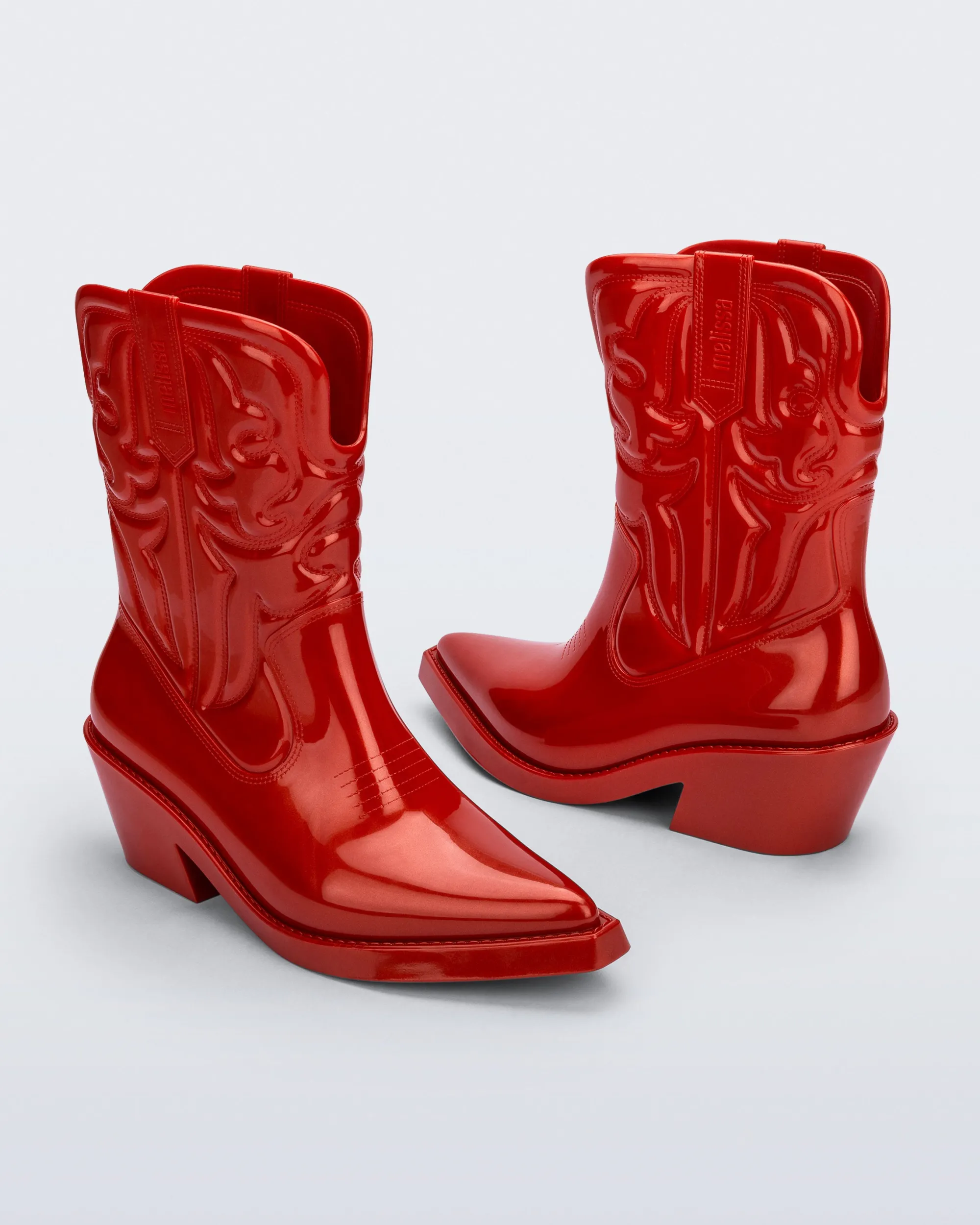 Sale Melissa Texas Metallic Red