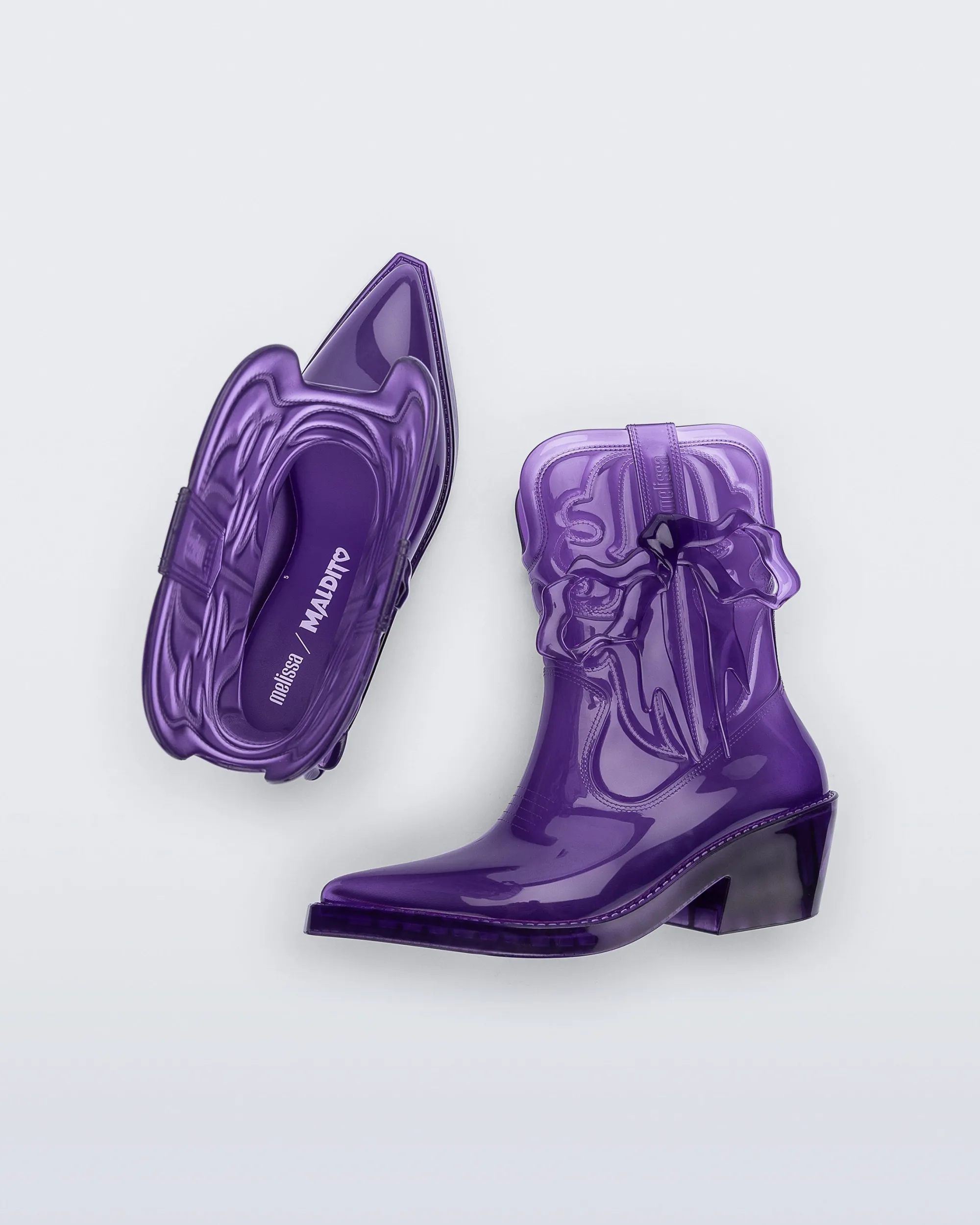 Clearance Melissa Texas Transparent Purple