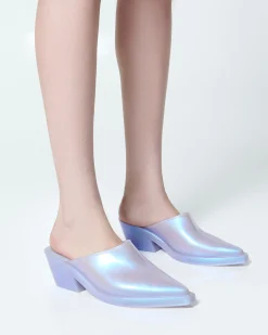 Melissa Texas Mule Pearly Blue