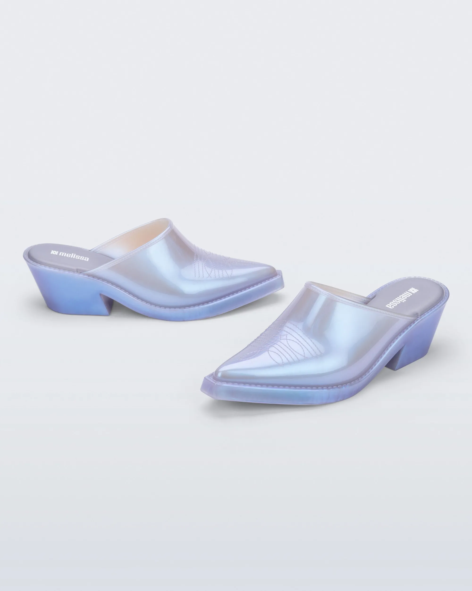 Melissa Texas Mule Pearly Blue